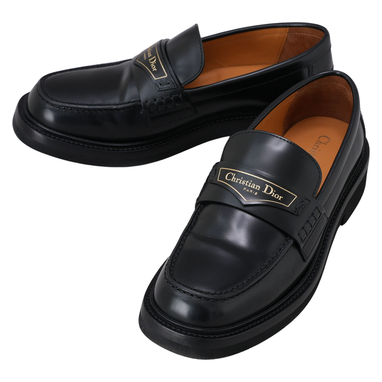 CHRISTIAN DIOR(USED)크리스찬 디올 브러쉬드 보이 여성 로퍼 36.5